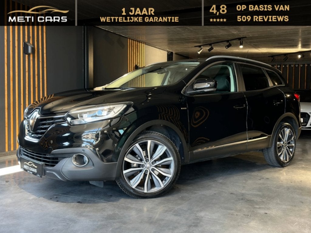RenaultKadjar Kadjar 1.2 TCe Bose Ed. | Camera | Cruise | .., Auto's, Kadjar, 4 cilinders, Leder en Stof, Zwart