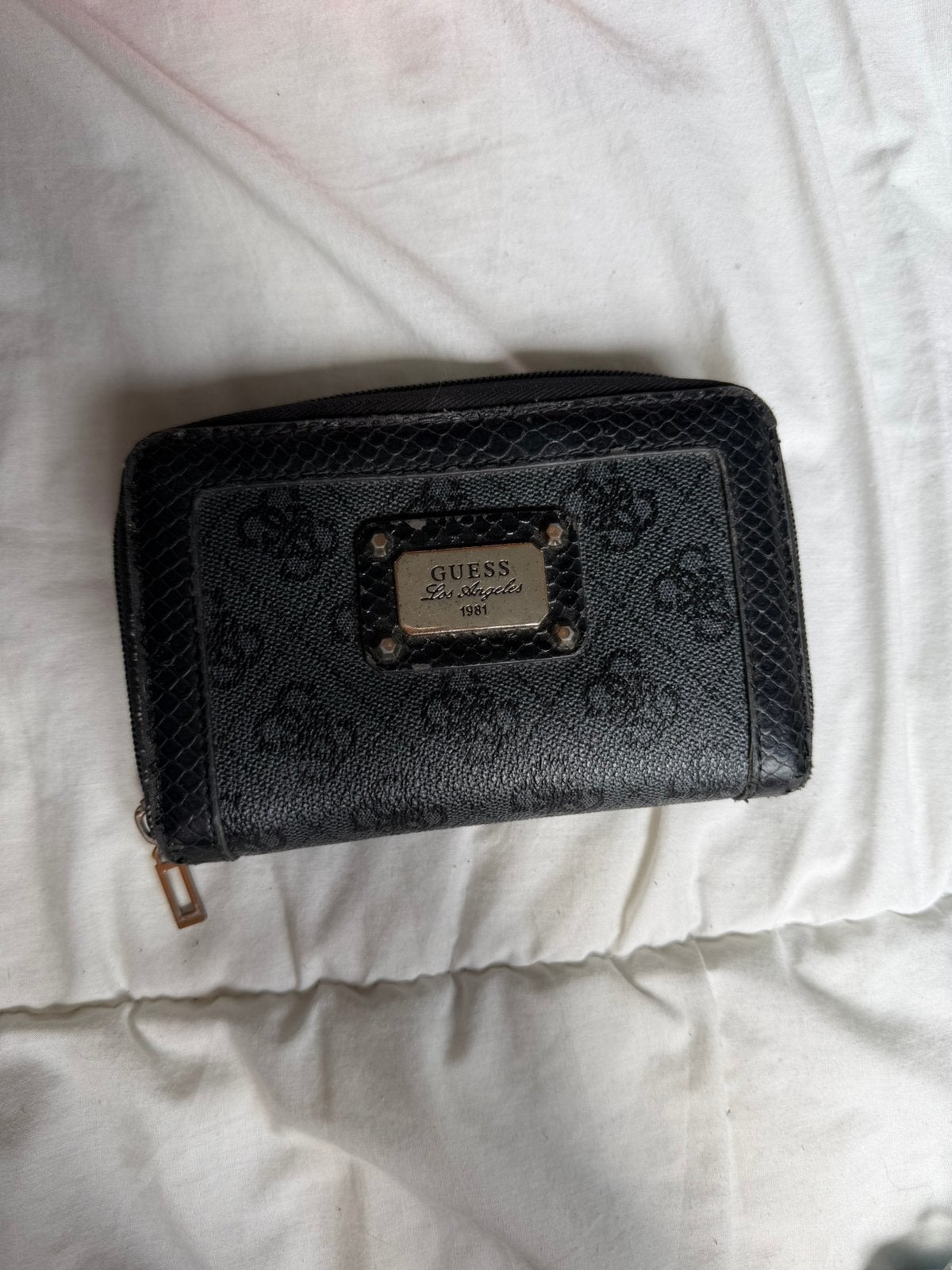 Portemonnee Guess, Handtassen en Accessoires, Ophalen of Verzenden, Zo goed als nieuw, Zwart, Guess