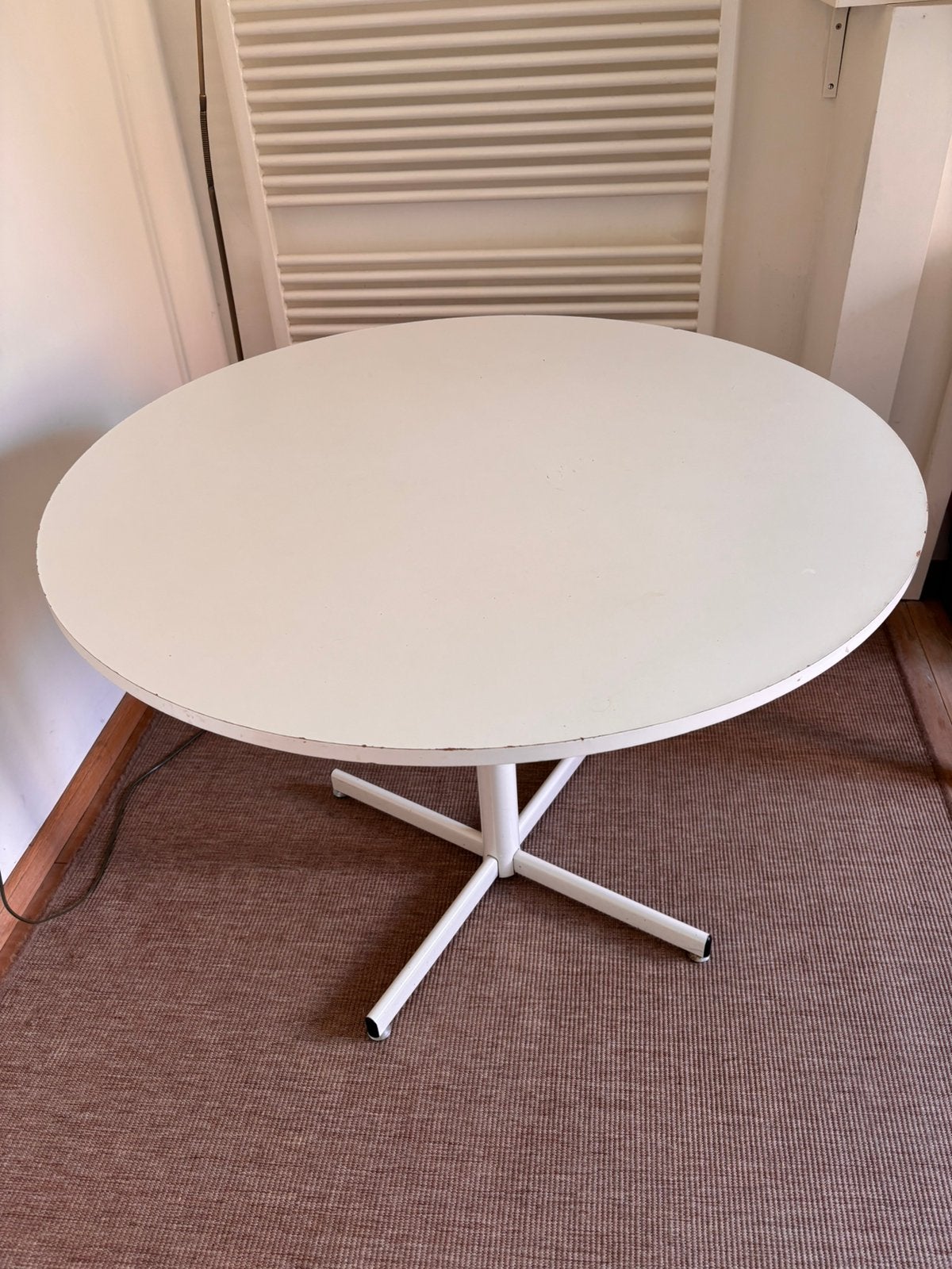 tafel 4 personen, Huis en Inrichting, Tafels | Eettafels, Ophalen, Rond, Zo goed als nieuw, Vier personen