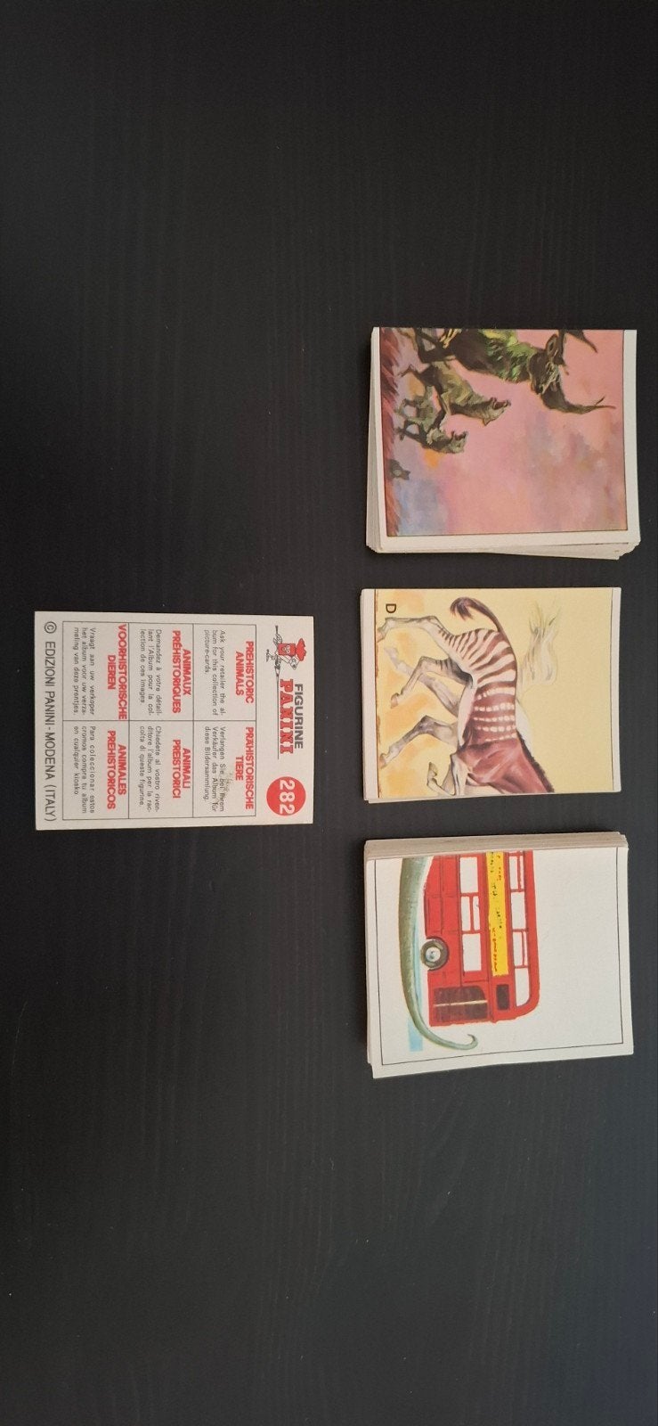 panini van prehistorische dieren, Verzamelen, Stickers, Ophalen of Verzenden