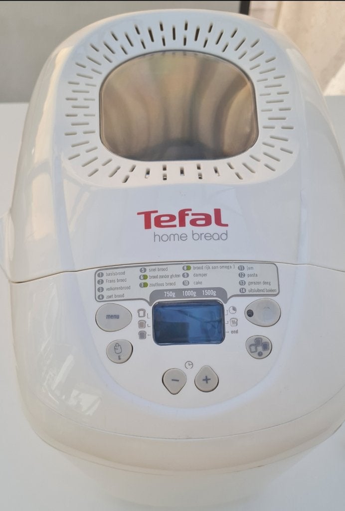 Tefal Broodbakmachine tot 1,5kg, Gebruikt, 1200 tot 1600 gram deeg, Kijkvenster, Ophalen