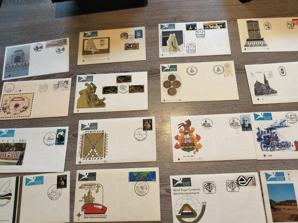 Lot van 16 verschillende fdc zuid-afrika, Postzegels en Munten, Ophalen of Verzenden