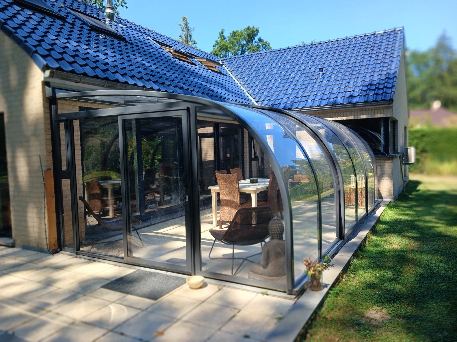 Abri de terrasse coulissant VÖROKA 6,70  3,70 m