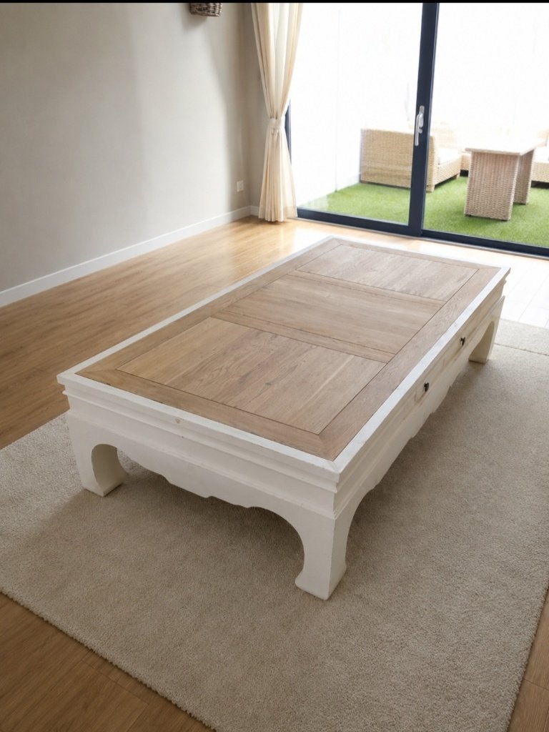 Mooie grote Salontafel, Huis en Inrichting, Tafels | Salontafels, Ophalen, 50 – 75, 50 tot 100 cm, Landelijk