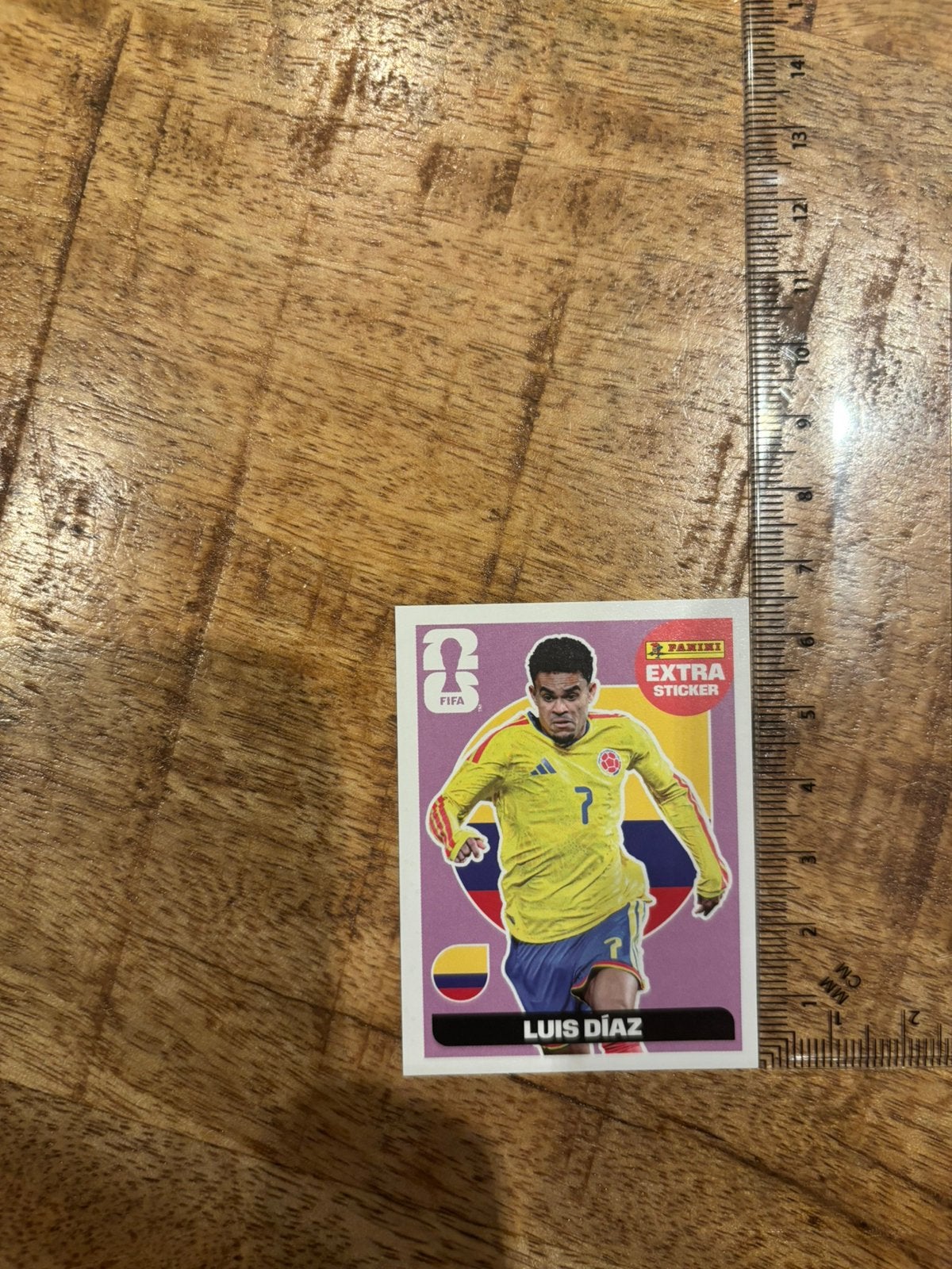 Panini extra sticker - Paars Luis Díaz, Ophalen of Verzenden