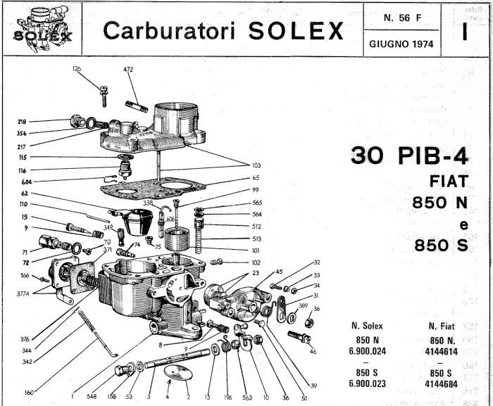 FIAT 850 - Kit joints de carburateur - NEUF, Enlèvement ou Envoi, Neuf, Fiat