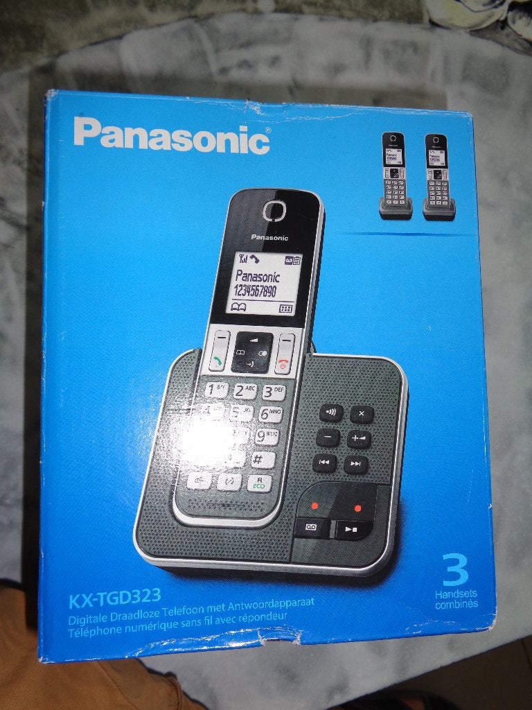 vaste telefoon, Ophalen, Zo goed als nieuw, 3 handsets, Stralingsarm