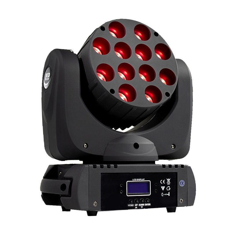 LED Movinghead RGBW 12x12W - Voiture, son et Dmx | Nouveau, Enlèvement ou Envoi, Neuf, Lumières, Commande sonore