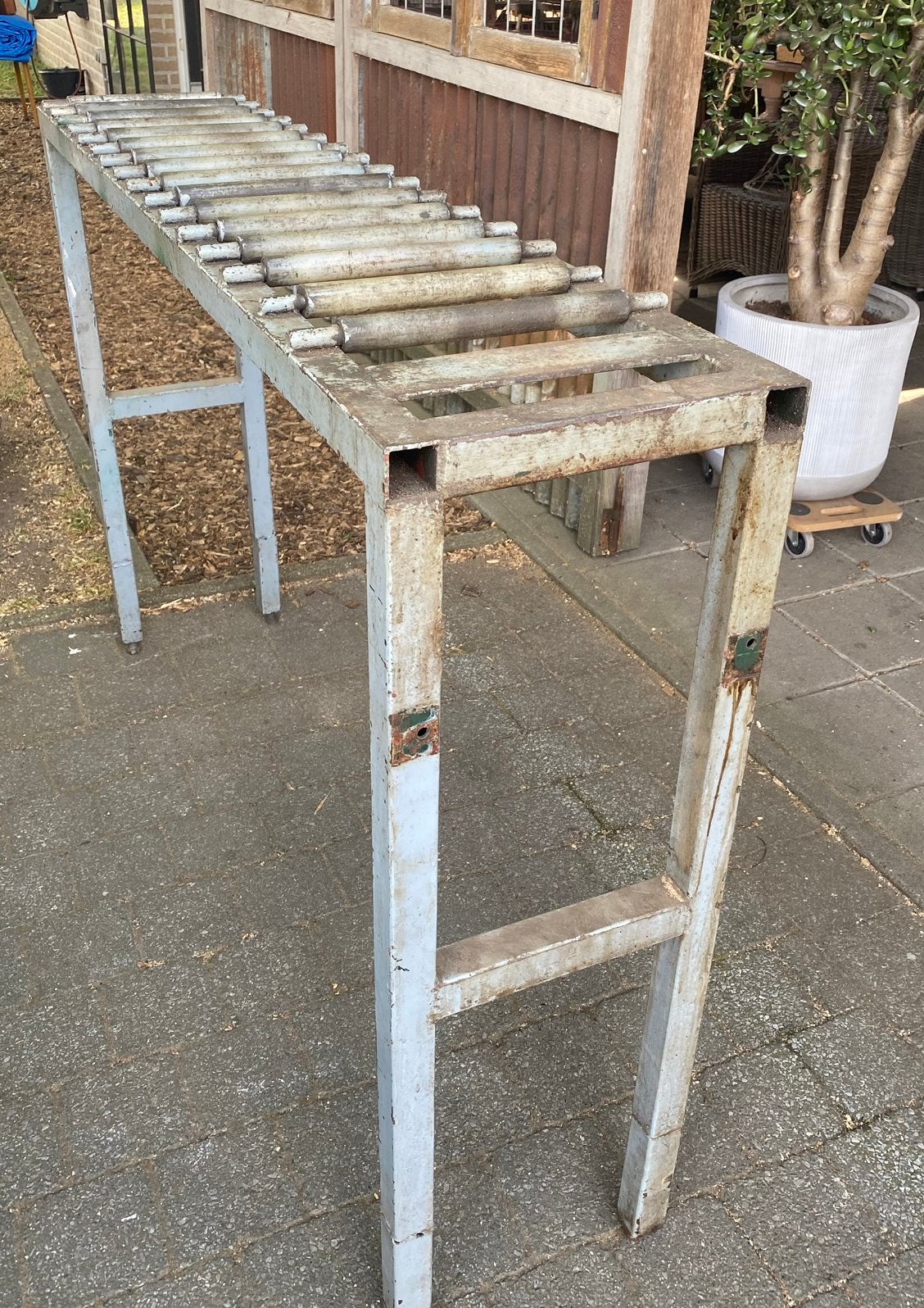 Metalen ijzer roltafel, Doe-het-zelf en Bouw, Metalen, Ophalen, Zo goed als nieuw, IJzer