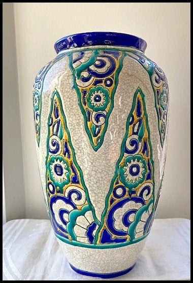 Art Deco vaas Boch Keramis, Antiek en Kunst, Ophalen