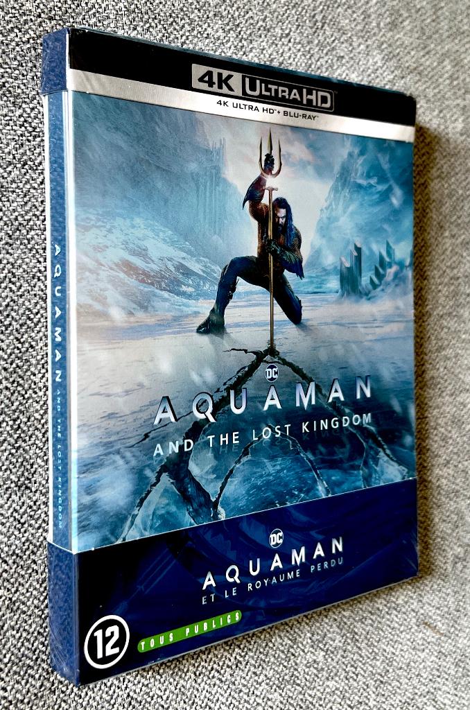 AQUAMAN & LE ROYAUME PERDU // "STEELBOOK" 4KUHD / Sous CELLO, CD & DVD, Blu-ray, Neuf, dans son emballage, Science-Fiction et Fantasy