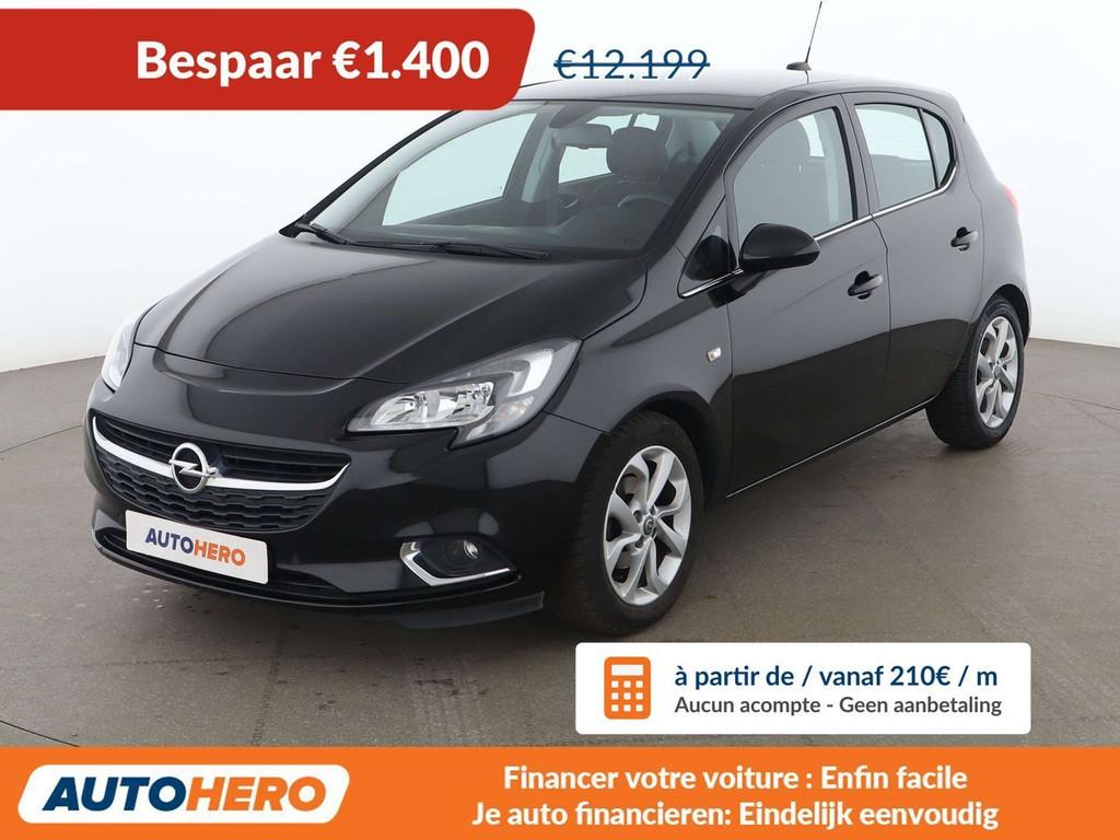 Opel Corsa 1.4 Innovation (bj 2018, automaat), Gebruikt, USB, Zwart, 5 zetels