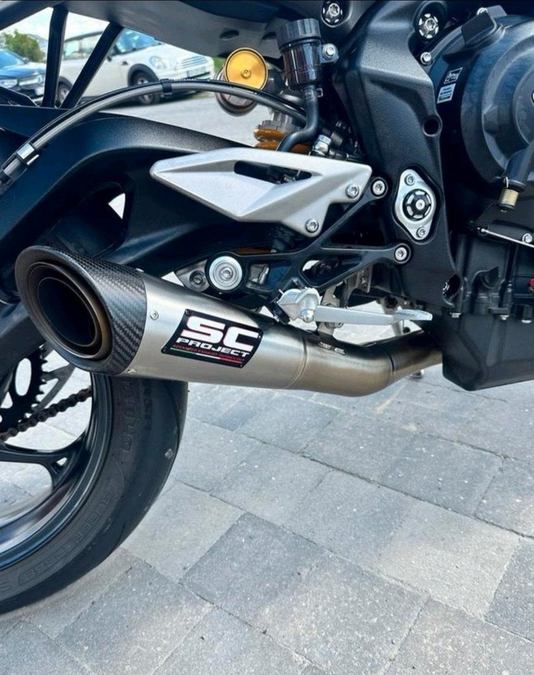 sc project | street triple 765, Ophalen, Gebruikt