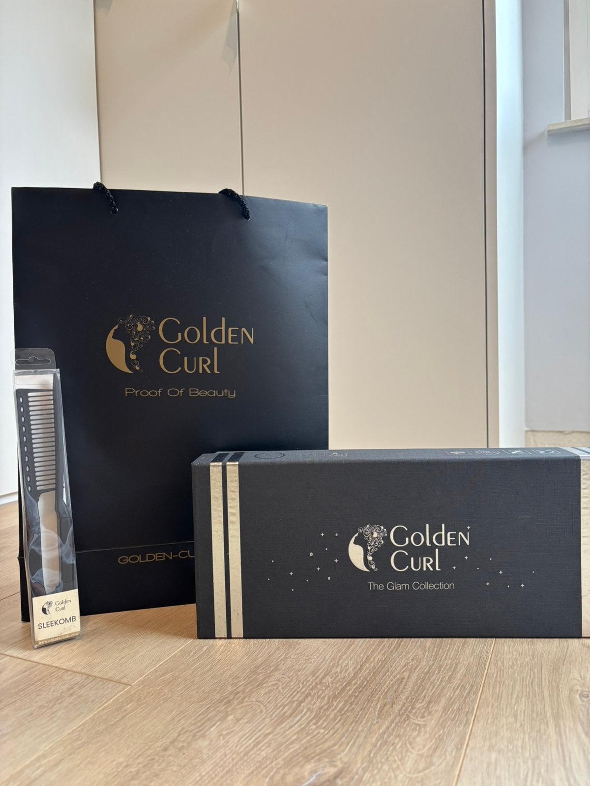 Golden Curl stijl-& krultang (The Glam Collection - NIEUW), Handtassen en Accessoires, Uiterlijk | Haarverzorging, Ophalen, Nieuw