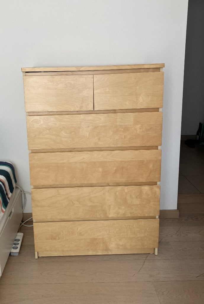 Ladenkast Ikea MALM, Huis en Inrichting, Kasten | Ladekasten, Gebruikt, 100 tot 150 cm, 50 tot 100 cm, 25 tot 50 cm, Overige materialen