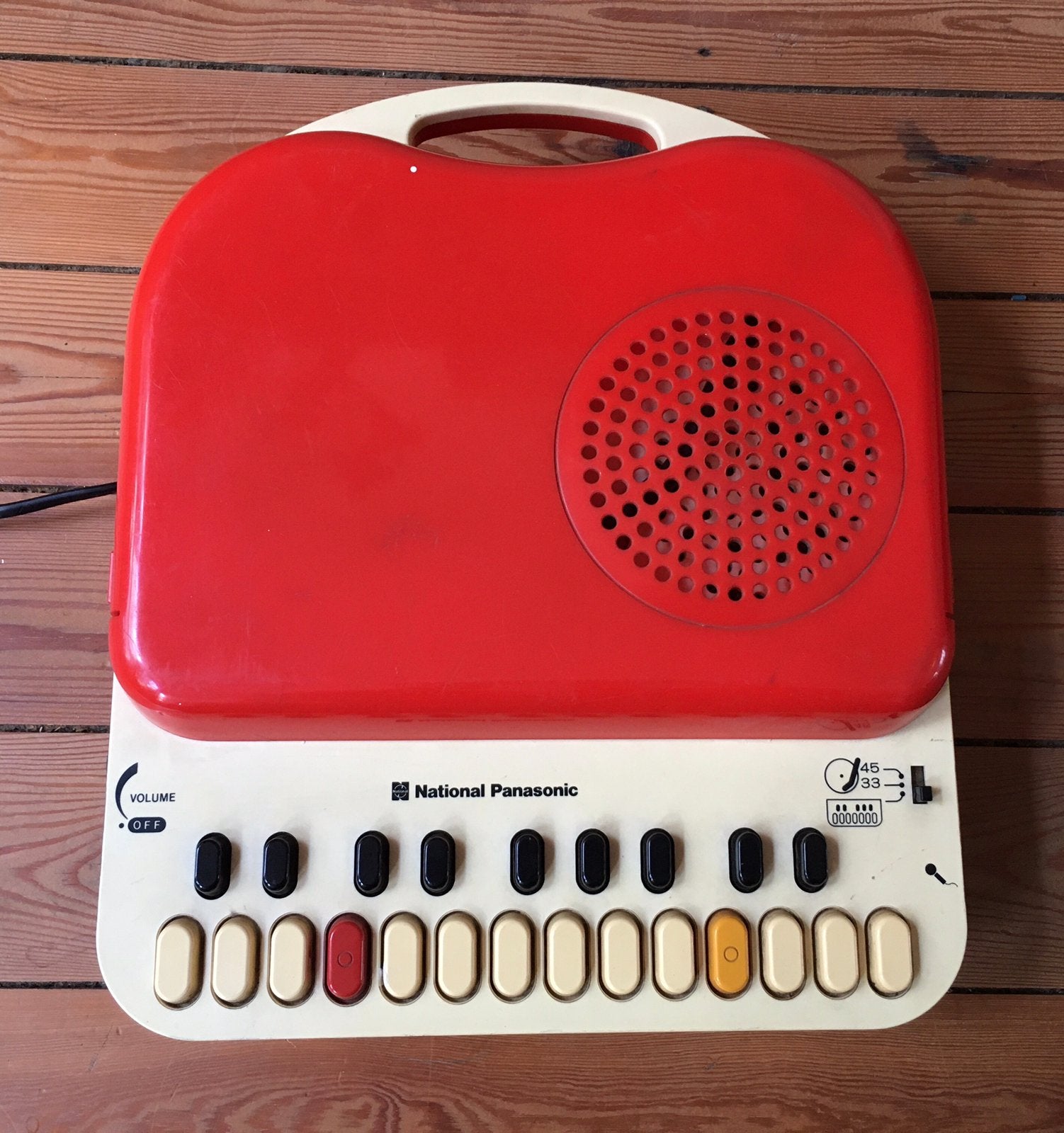 National Panasonic SG123 draagbare platenspeler, Musique & Instruments, Musiques & Instruments Autre, Utilisé, Enlèvement