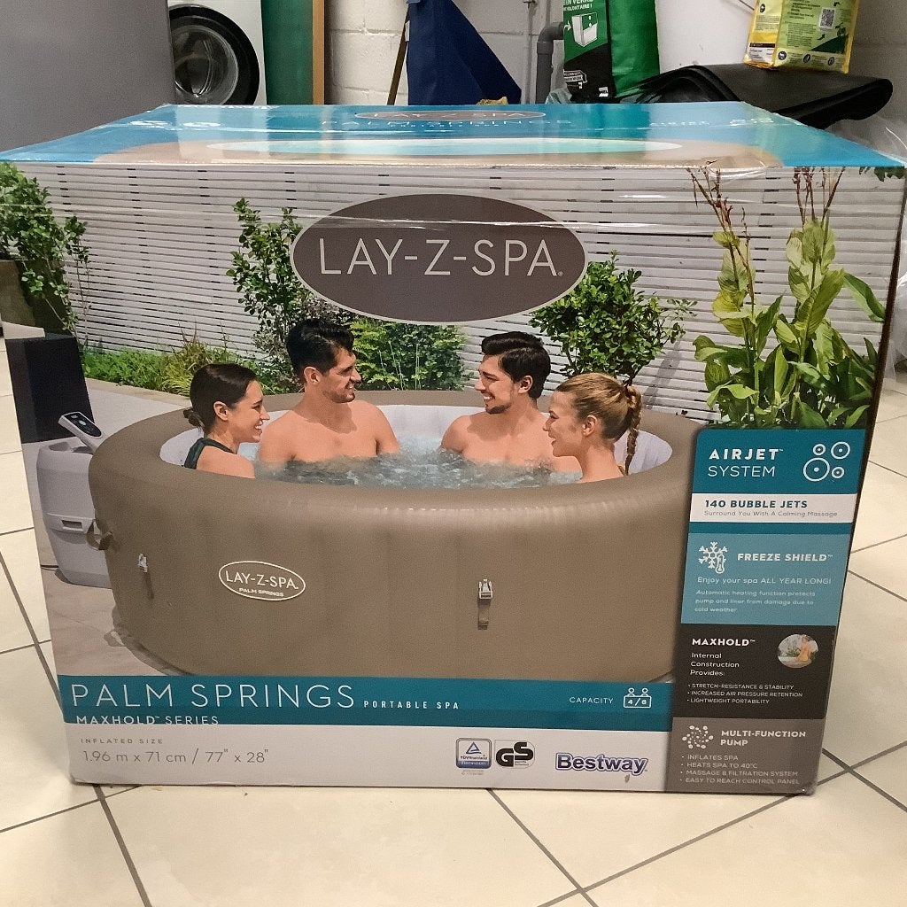 Jacuzzi spa Lay-z-spa, Jardin & Terrasse, Bains à remous et Spas, Comme neuf, Gonflable, Couverture, Tapis de sol, Filtre, Pompe