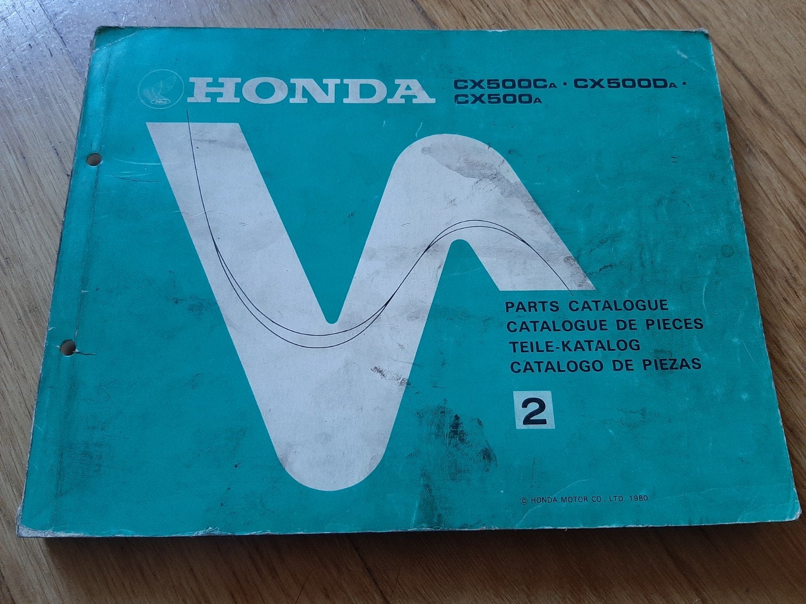 Honda CX500CA CX500DA CX500A Onderdelencatalogus, Motoren, Ophalen of Verzenden, Honda