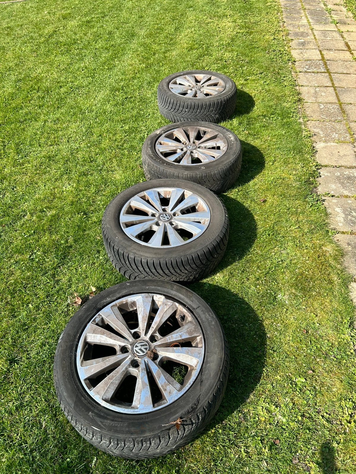 Velgen met band VW Golf 7, Auto-onderdelen, Ophalen, Velg(en), 16 inch, 205 mm