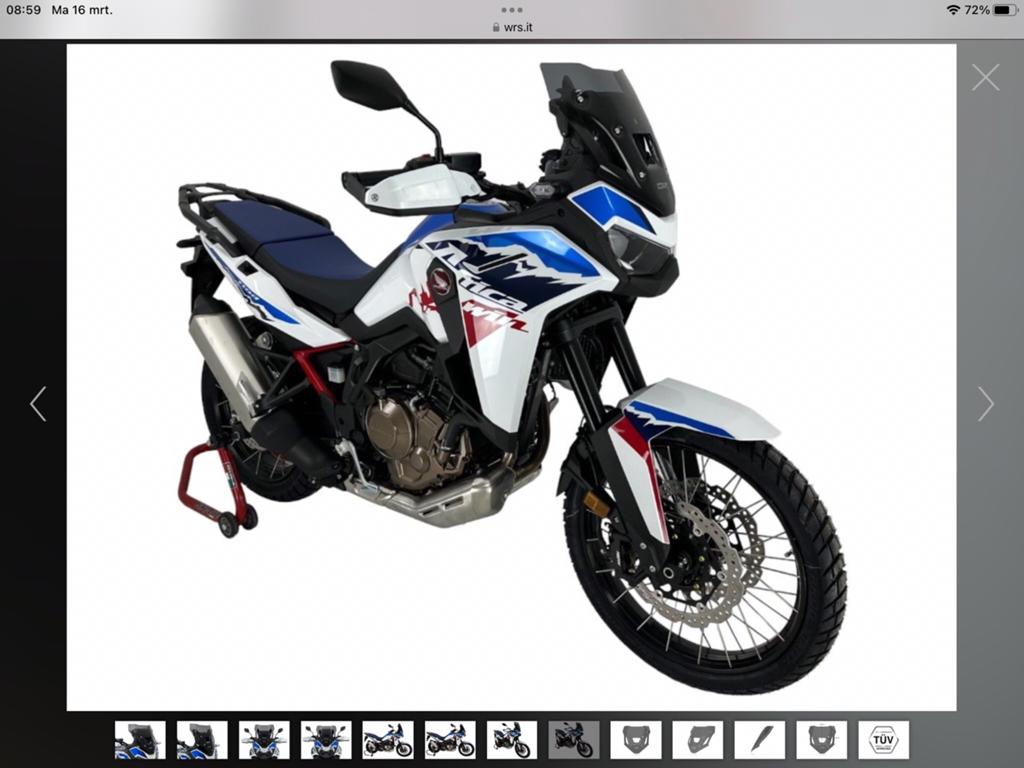 WRS getint sportscherm voor afrika twin 1100, Motoren, Accessoires | Overige, Ophalen, Nieuw