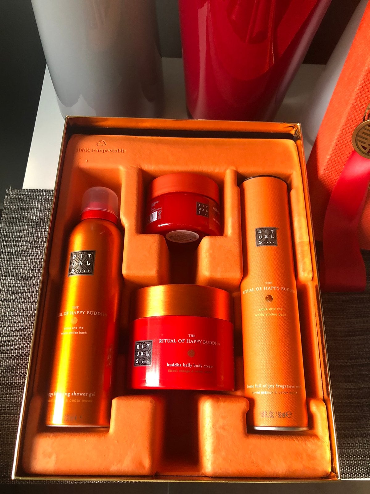 Grand coffret cadeau Rituals Happy Buddha, Bijoux, Sacs & Beauté, Envoi, Neuf, Baignoire & Douche