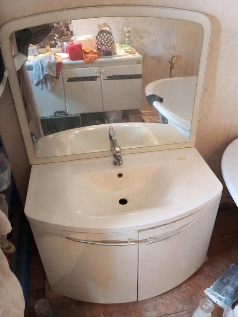 Badkamer meubel met Spiegel, Ophalen