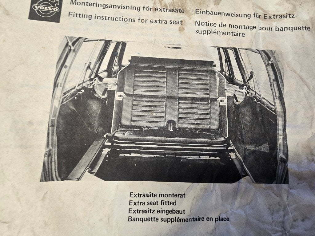 Banquette de coffre arrière volvo 240 (7places), Autos : Pièces & Accessoires, Enlèvement, Utilisé, Volvo