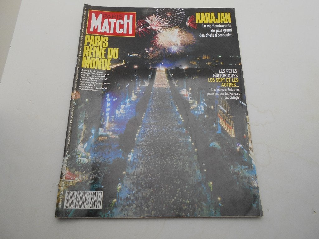 ancien Paris Match 1989 Paris bicentenaire, Livres, Enlèvement ou Envoi, Utilisé