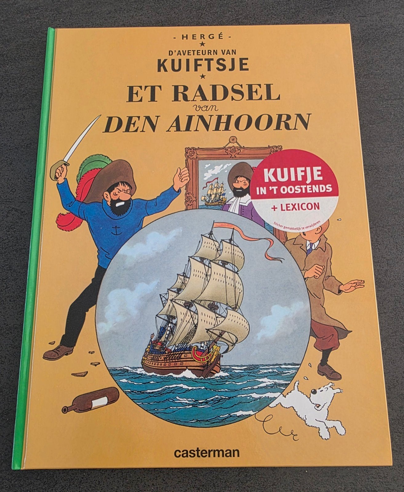Strip Hardcover:Herge: Kuifje in 't Oostends, Boeken, Ophalen of Verzenden, Zo goed als nieuw