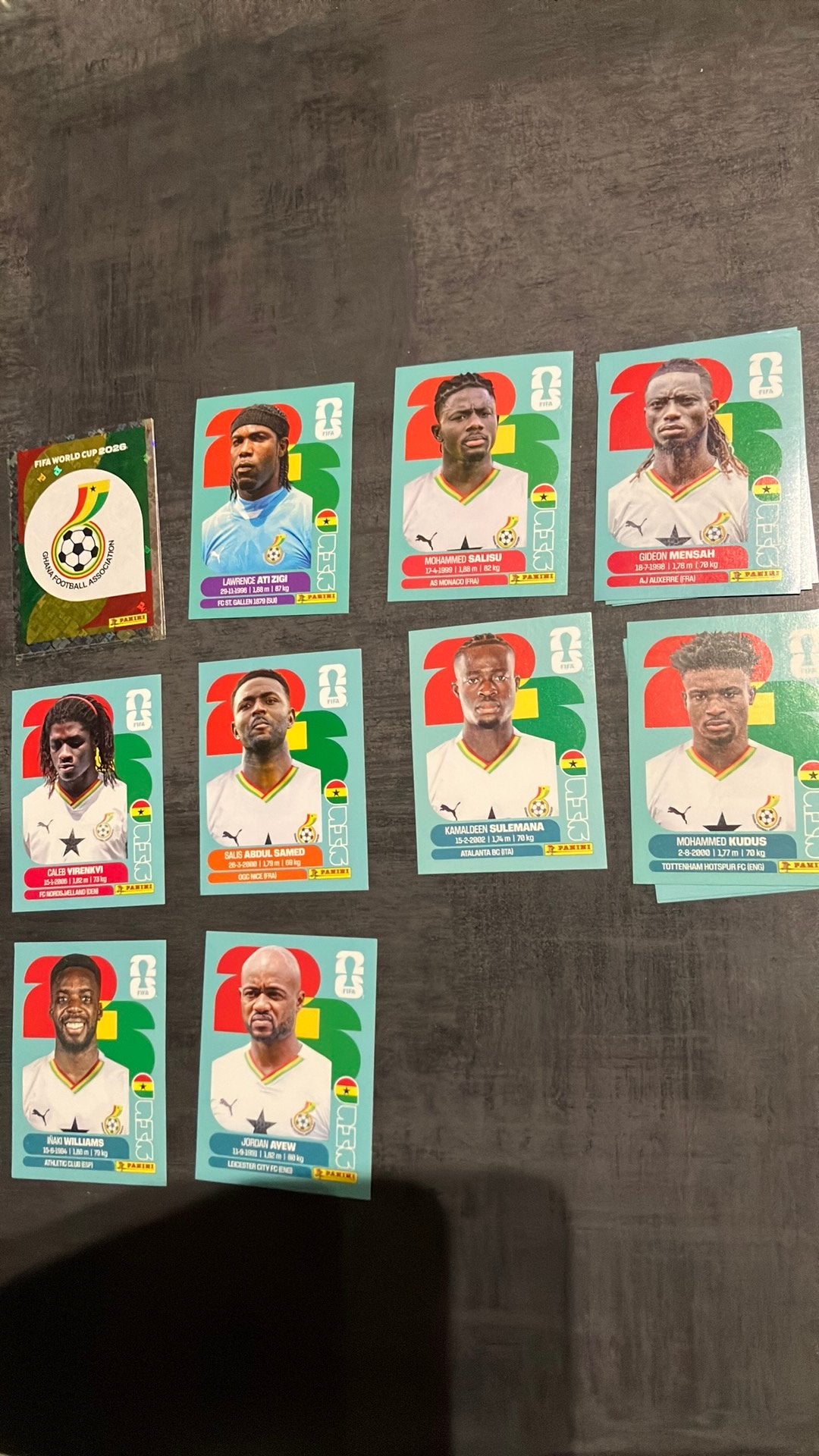 Autocollants Panini Coupe du Monde 2026 Ghana, Enlèvement ou Envoi, Neuf