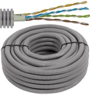 UTPc6-coax FLex GRijs eca, Ophalen of Verzenden, Nieuw, Overige merken, Kabel of Snoer