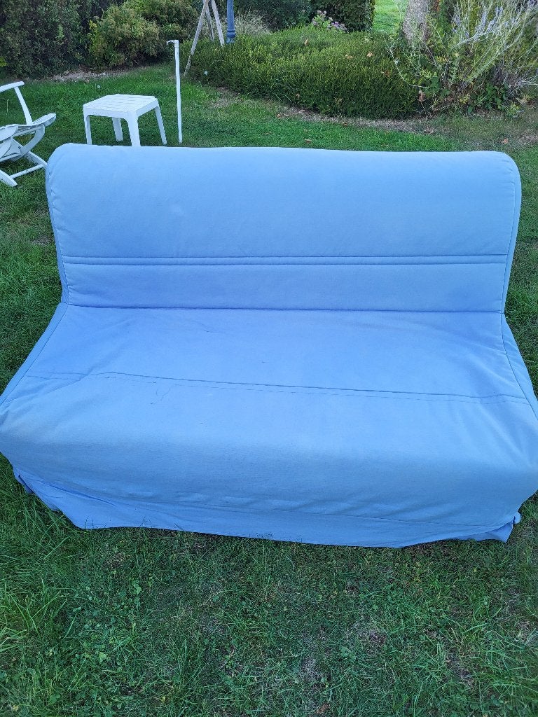 zetelbed, Ophalen, Gebruikt, Blauw, 140 cm