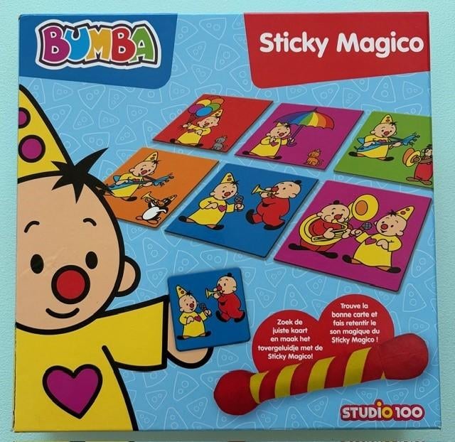 Bumba Sticky Magico spel, Trois ou quatre joueurs, Enlèvement ou Envoi, Comme neuf, Studio 100