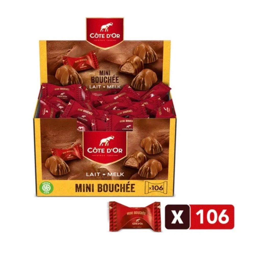 Côte d'Or Chocolade Mini Bouchée Pralines 106 stuks, Ophalen