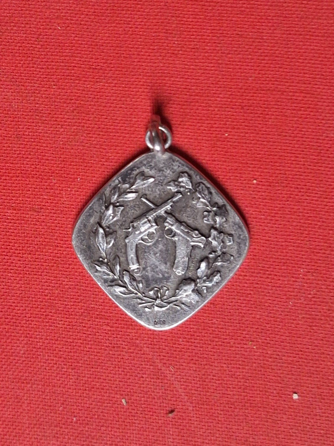Médaille d'argent de tir de la police 1932, Timbres & Monnaies, Pièces & Médailles, Enlèvement ou Envoi, Argent