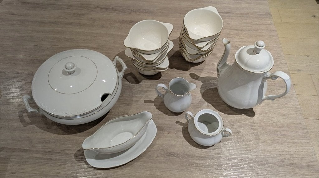Vintage - Très belle vaisselle porcelaine Triptis, Ophalen of Verzenden