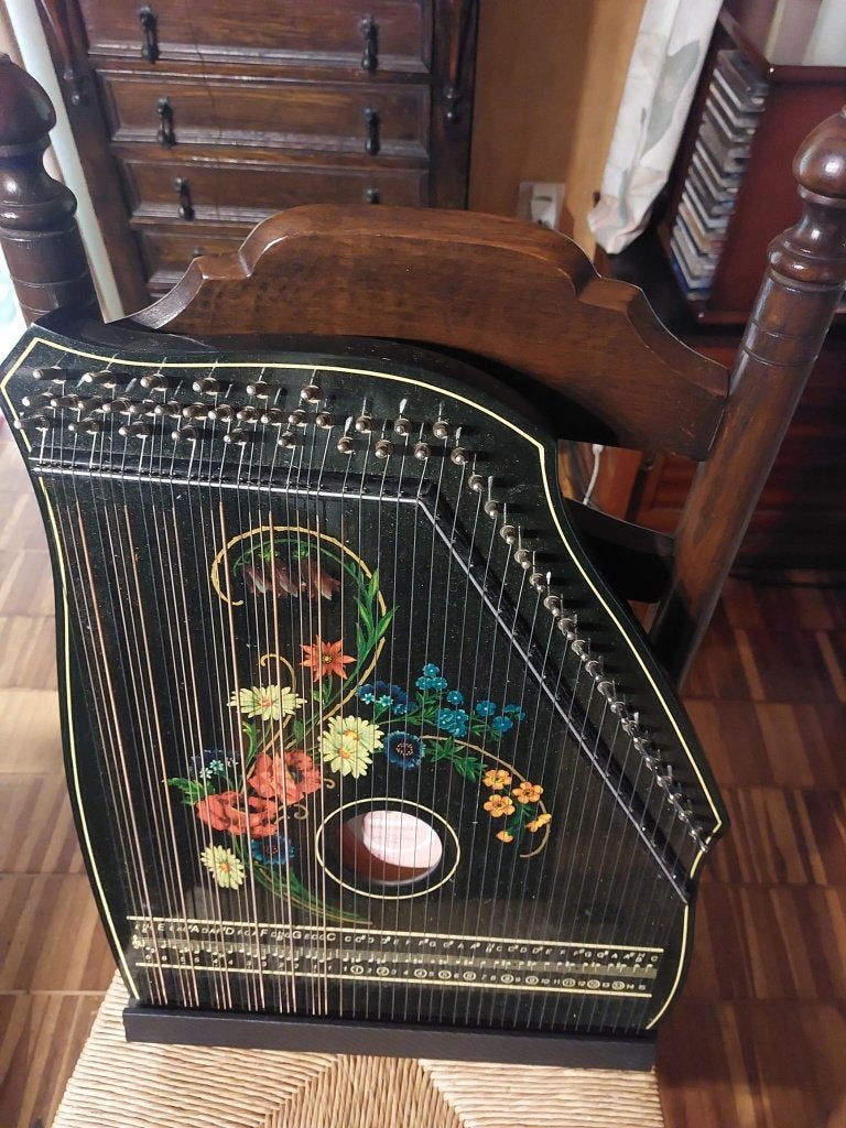 Musima Akkordzither/cithare à cordes, Enlèvement, Utilisé