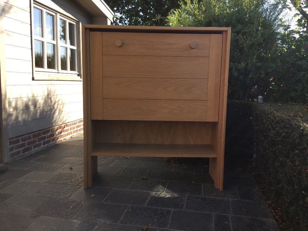 Bureautafel, Huis en Inrichting, Ophalen, Scandinavisch, Hout, 81 cm
