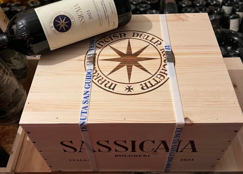 Sassicaia Wijn 2021/6 Flessen, Enlèvement, Neuf