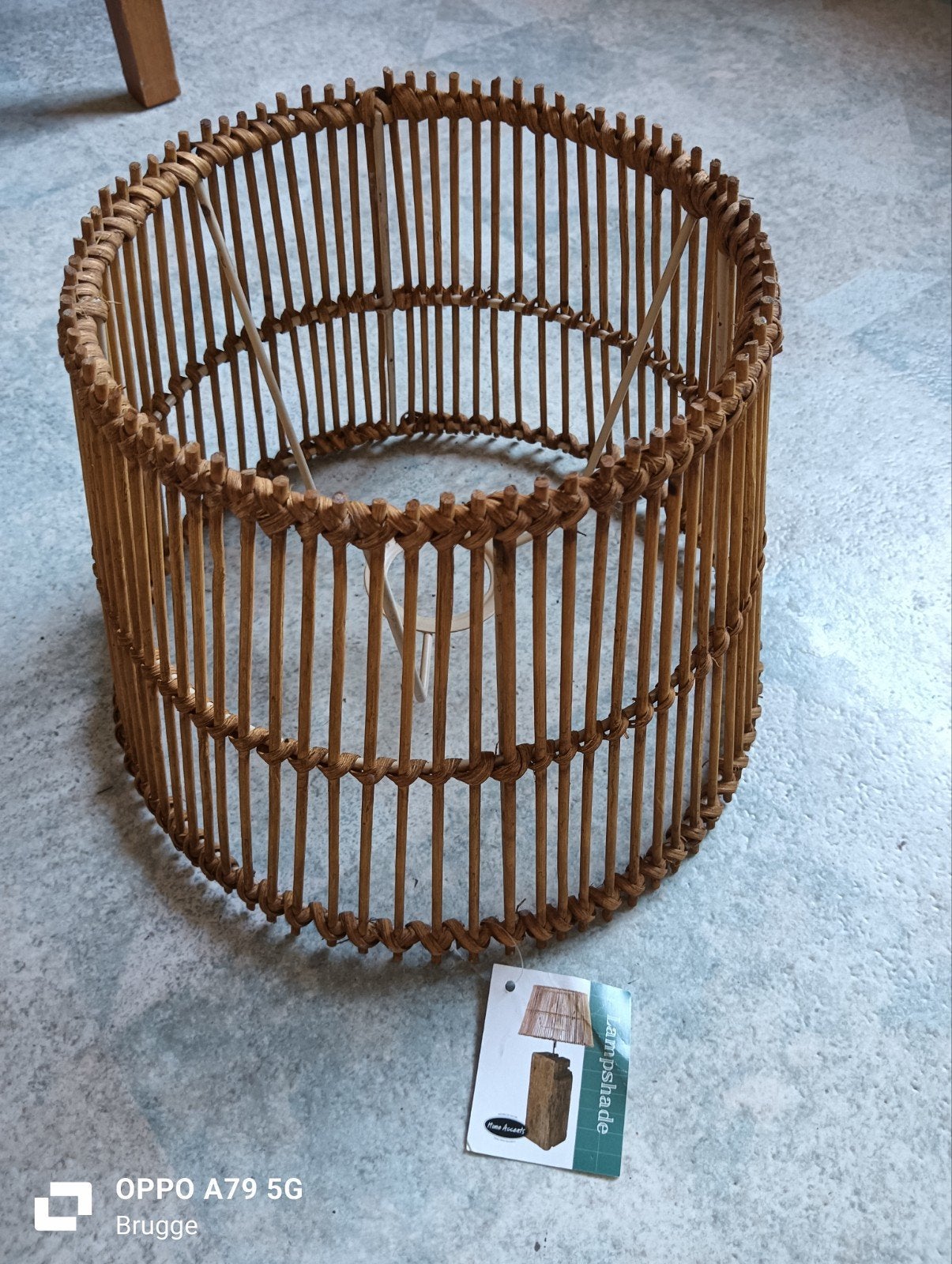Lampenkap rotan ., Huis en Inrichting, Lampen | Lampenkappen, Ophalen
