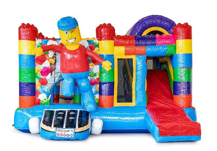 Springkasteel multiplay lego JB te koop, Ophalen, Zo goed als nieuw