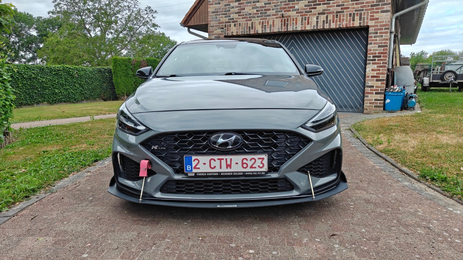 Hyundai i30 sky N-line, Autos, Hyundai, Argent ou Gris, Achat, Boîte manuelle, Noir