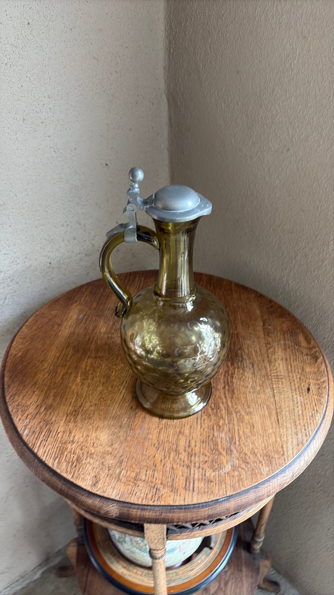 Carafe verre et etain, Antiquités & Art, Enlèvement