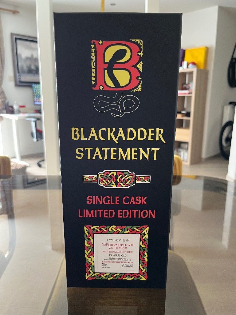 Blackadder Statement Springbank 1996, Overige gebieden, Overige typen, Ophalen of Verzenden, Zo goed als nieuw