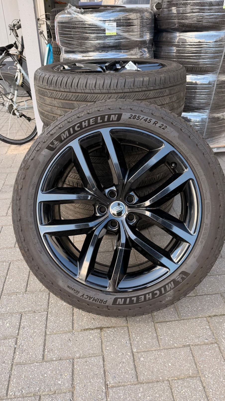 Range Rover Sport velgen 22 inch ZWART, Auto-onderdelen, Banden en Velgen, Ophalen, Gebruikt, 285 mm, Banden en Velgen