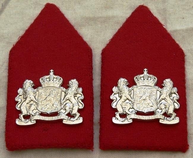 Kraagspiegels, Emblemen, DT2000, Korps Nationale Reserve.(6), Verzamelen, Militaria | Algemeen, Landmacht, Embleem of Badge, Ophalen of Verzenden
