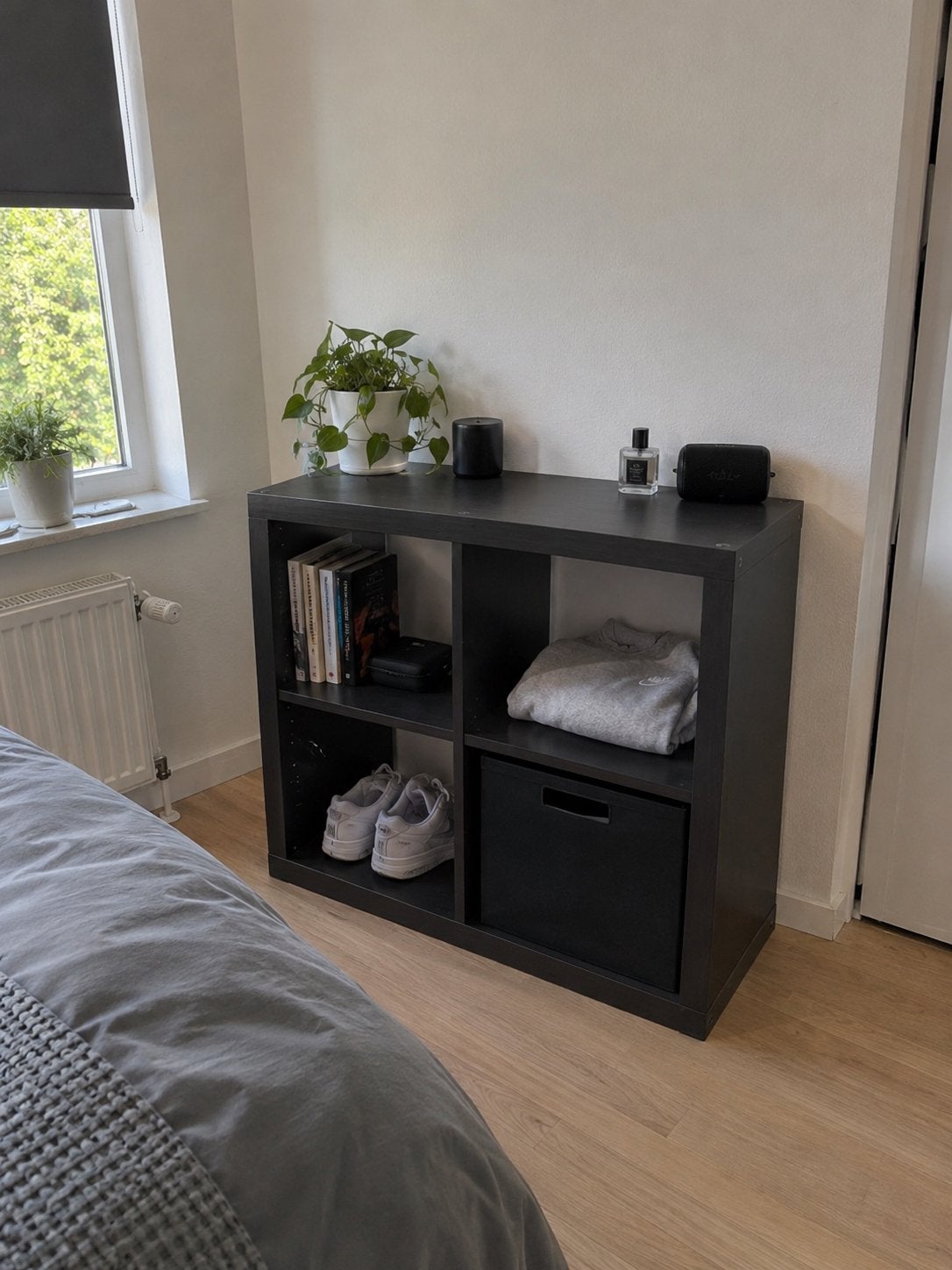 Ikea open kast bruin zwart, Ophalen, 50 tot 100 cm, Zo goed als nieuw, Minder dan 100 cm