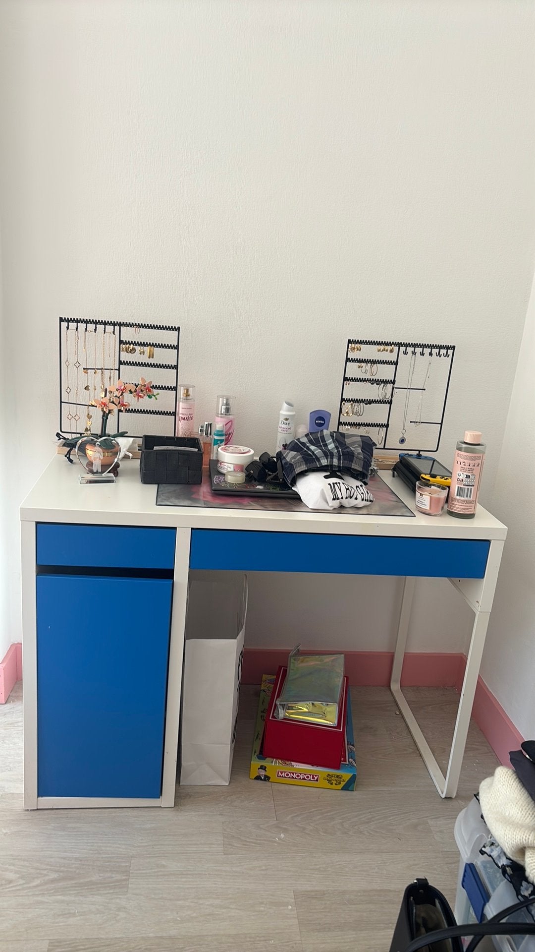 Bureau, Maison & Meubles, Enlèvement, Utilisé, Bleu