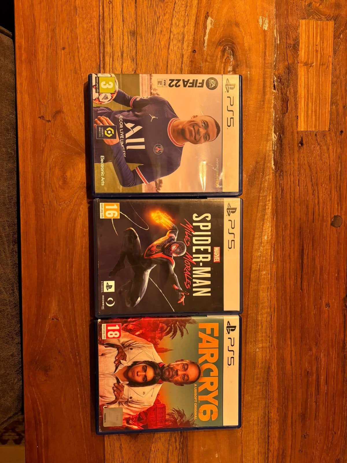 Jeux PS5. Fifa22, FarCry 6, Miles-Morales . Prix NÉGOCIABLES, Enlèvement, Neuf, Autres genres