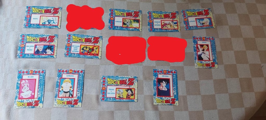 14 spaanse dragonball z kaarten origineel glimmende randen, Hobby en Vrije tijd, Ophalen of Verzenden, Nieuw, Meerdere kaarten